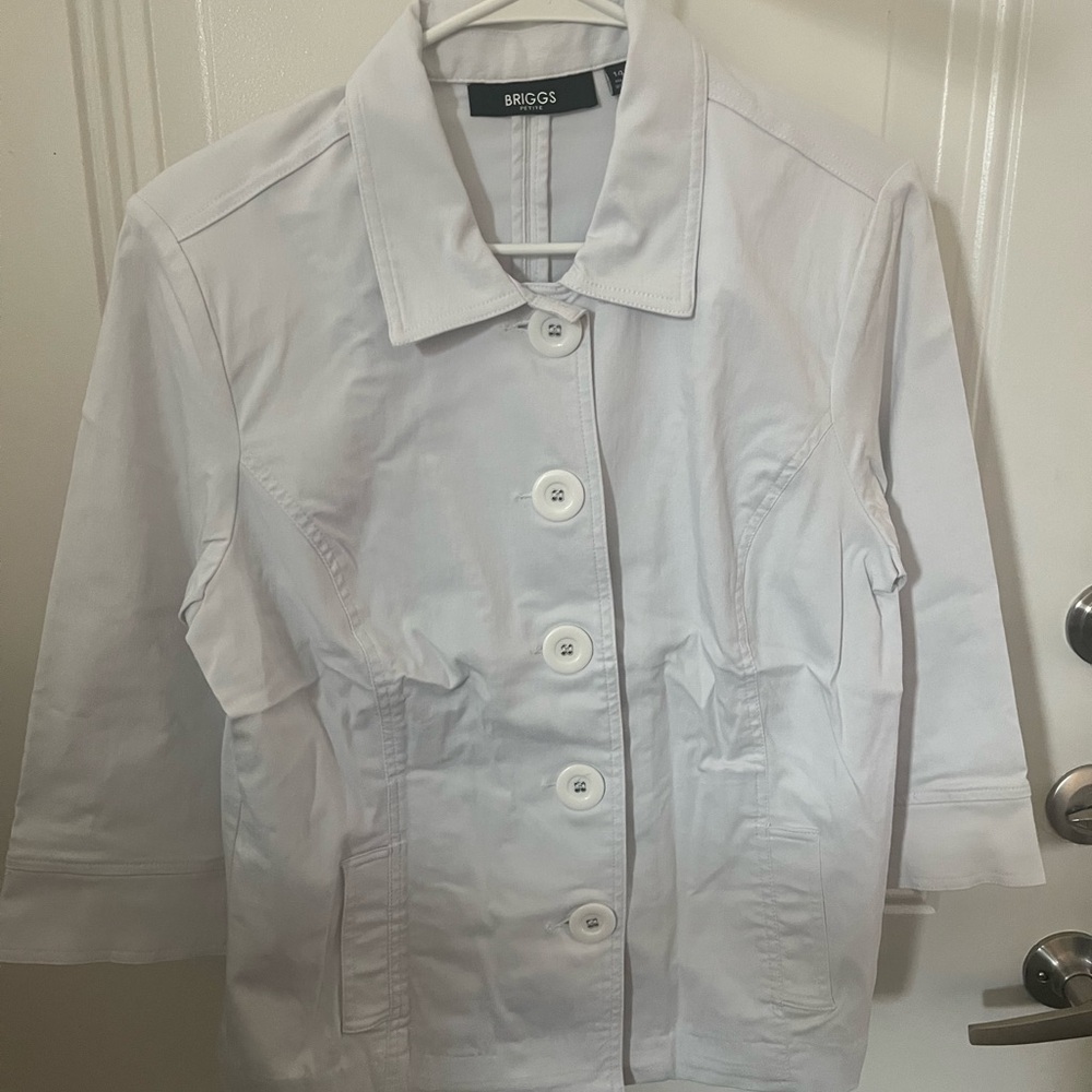 Briggs New York Women's White Trench Coat